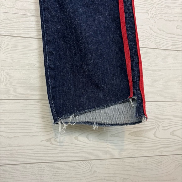 MOTHER Insider Crop Step Fray Speed Racer Jeans Size 29 - Picture 4 of 14